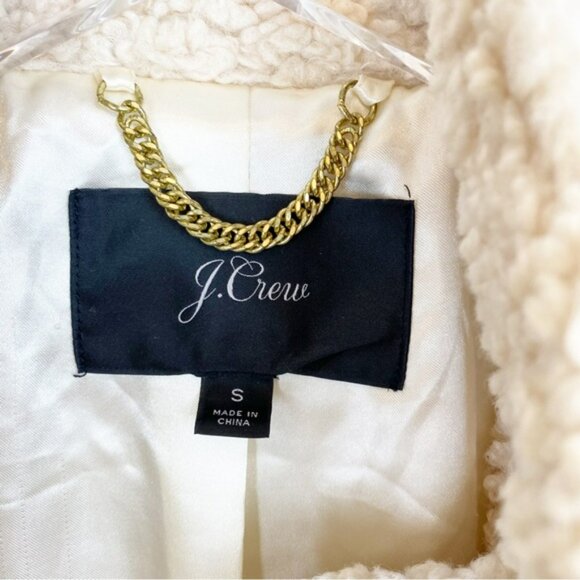 J. Crew | Shearling Sherpa Toggle Coat in Cement - Picture 8 of 13